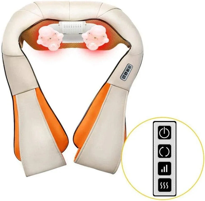 Massaggiatore Shiatsu Cervicale Termico per Collo, Spalle, Schiena, Gambe and Glutei 