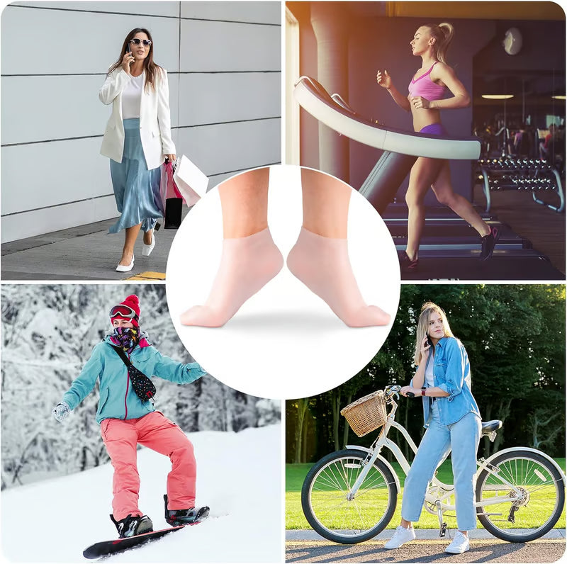 ✨ Velari Therapeutic Gel Socks: End Foot Pain. Restore Softness.